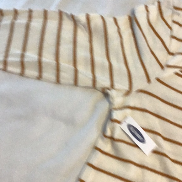 Tunic, XL, Ivory with gold stripes, New with tags. - Picture 6 of 7